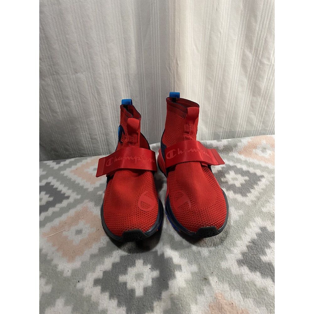 Champion Rally Lockdown Youth Hi Top‎ Athletic Sneakers Shoes Red 7